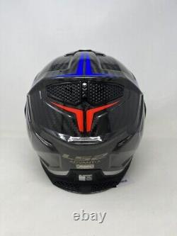 Ls2 Ff901 Advant X Carbone Futur Blanc Bleu Rouge Tout Nouveau Design 2023