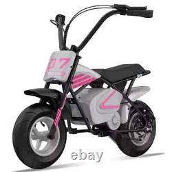 MOTO ÉLECTRIQUE POUR ENFANTS EVERCROSS EV07M 11 PNEUS 300W 25.2V 4Ah E-moto rose