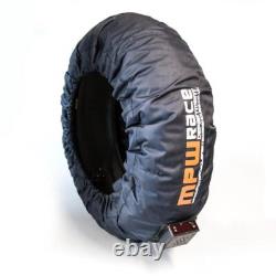 MPW Race Dept Gants de Chauffage de Pneus de Superbike Numérique 120/180-190 avec Prise EU Grise
