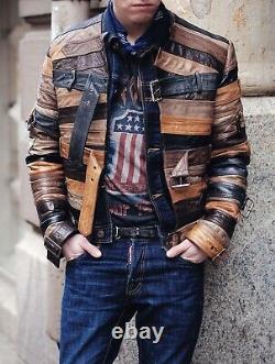 Maison Martin Margiela X H&m Leather Belt Jacket Taille L
