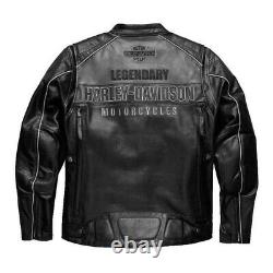 Mens Vintage Harley Davidson Motorcycle Biker Real Leather Jacket New Rider Top