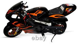 Mini Moto de Sport Moto Racer ORANGE Moto Tout Terrain 49cc Off Road