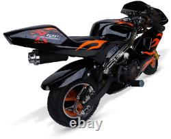 Mini Moto de Sport Moto Racer ORANGE Moto Tout Terrain 49cc Off Road