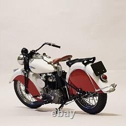 Modèle de moto diecast classique américaine Indian Sport Scout de 1940 à l'échelle 1/12