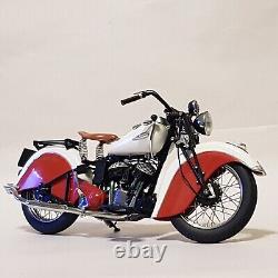Modèle de moto diecast classique américaine Indian Sport Scout de 1940 à l'échelle 1/12