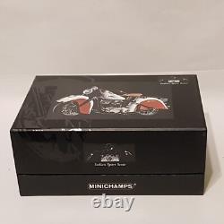 Modèle de moto diecast classique américaine Indian Sport Scout de 1940 à l'échelle 1/12