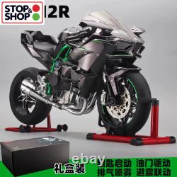 Modèle de moto en alliage Kawasaki H2R 16 avec pulvérisation, démarrage par clé, excellent cadeau POST UK