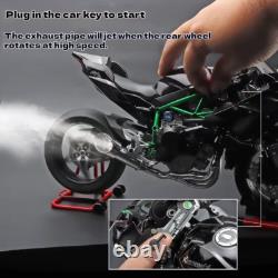 Modèle de moto en alliage Kawasaki H2R 16 avec pulvérisation, démarrage par clé, excellent cadeau POST UK