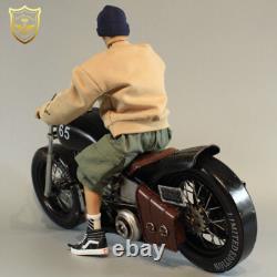Modèle en alliage de moto Bobber Harley 1/6 pouvant être associé au soldat HT de 12 pouces