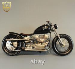 Modèle en alliage de moto Bobber Harley 1/6 pouvant être associé au soldat HT de 12 pouces