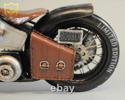 Modèle en alliage de moto Bobber Harley 1/6 pouvant être associé au soldat HT de 12 pouces