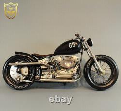 Modèle en alliage de moto Bobber Harley 1/6 pouvant être associé au soldat de 12 pouces HT