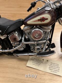Modèle réduit en métal de collection Franklin Mint 110 Harley-Davidson Heritage Softail Classic