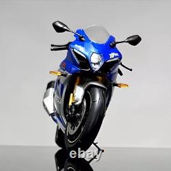 Modèle réduit en métal de moto LCD 1/12 échelle Suzuki GSX-R 1000R argent/bleu