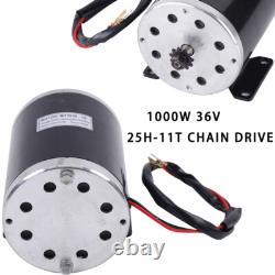 Moteur électrique à brosse MY1020 1000W pour scooter, quad, karting, vélo électrique 3000 RPM