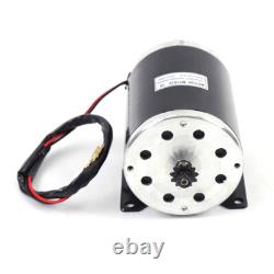 Moteur électrique à brosse MY1020 1000W pour scooter, quad, karting, vélo électrique 3000 RPM