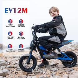 Moto électrique Evercross EV12M pour enfants 300W, cadeau de moto électrique pour enfants de 3 à 12 ans