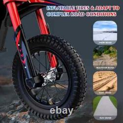 Moto électrique pour enfants 12'' avec moteur 300W, moto tout-terrain, batterie 36V 4AH, âge 3-12 ans