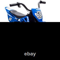 Moto électrique pour enfants 12V avec accélérateur à poignée tournante, suspension