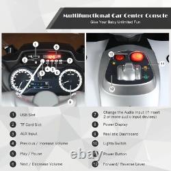 Moto électrique pour enfants 12V avec roues d'entraînement