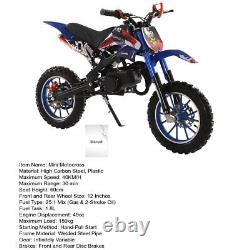 Moto tout-terrain 49Cc 2-temps à essence, mini moto tout-terrain motocross, moto de pit.
