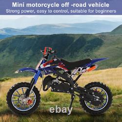 Moto tout-terrain 49Cc 2-temps à essence, mini moto tout-terrain motocross, moto de pit.