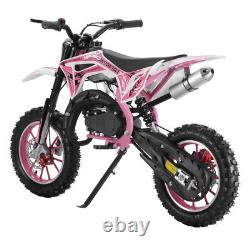 Moto tout-terrain 49cc 2 temps Mini moto pit bike pour enfants motocyclette à essence hors route