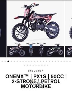 Moto tout-terrain 50cc OneMoto OneMX PX1S 50cc 2-temps sans plomb