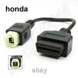 Motorcycle Obd2 Diagnostic Cable Set Fault Code Reader Adaptateur 10 Câbles