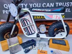 NOUVEAU EBOX Dragster Électrique 2KW 60V Mini Pit Bike Noir/Blanc