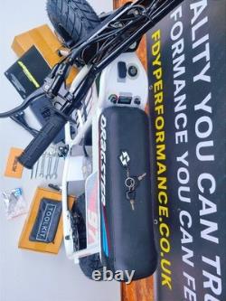 NOUVEAU EBOX Dragster Électrique 2KW 60V Mini Pit Bike Noir/Blanc