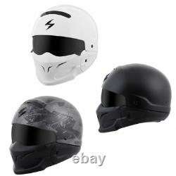 Navires Same Day Scorpion Covert Motorcycle Helmet 3 En 1 (toutes Les Couleurs)