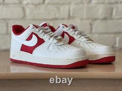 Nike Air Force 1 Faible Département Athlétique Blanc Rouge Taille 9.5 pour Homme FN7439-133 Nouveau