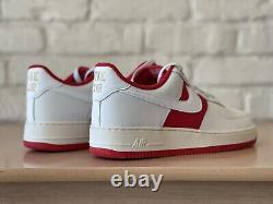 Nike Air Force 1 Faible Département Athlétique Blanc Rouge Taille 9.5 pour Homme FN7439-133 Nouveau