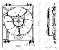 Nrf 47677 Ventilateur, Refroidissement Moteur Pour Fiat Suzuki