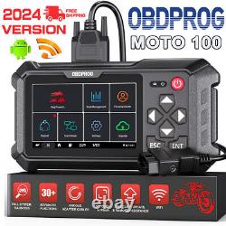 OBDPROG MOTO 100 Scanner OBD2 Moto Outil de Diagnostic Tous Systèmes Lecteurs UK