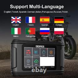 OBDPROG Moto 100 Outil de Diagnostic Tous Systèmes pour Motos Scanner OBD2 Lecteur de Codes