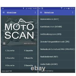 Obdlink LX Bluetooth Scanner +10pin Adaptateur Pour Bmw Motocycles Motorade Motoscan