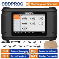 Outil de diagnostic de moto, scanner OBD2 tous systèmes, service de codage ECU, réinitialisation des témoins