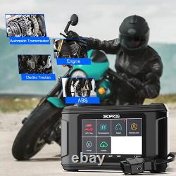 Outil de diagnostic de moto, scanner OBD2 tous systèmes, service de codage ECU, réinitialisation des témoins