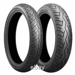 Paires de pneus Bridgestone BT46 100/80 et 130/70 pour Aprilia SX 50 2016