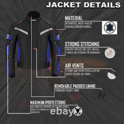 Pantalon en textile imperméable et armuré pour hommes motocyclistes, veste, combinaison de moto