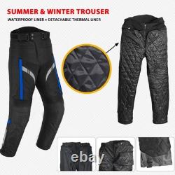 Pantalon en textile imperméable et armuré pour hommes motocyclistes, veste, combinaison de moto