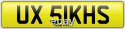 Plaque d'immatriculation Sikh Ux Sikhs numéro de voiture UK Ux51 Khs Audi Bmw Amg Vitesse Puissance