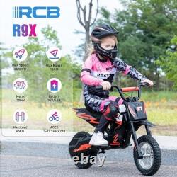 RCB R9X 12 Moto Électrique Enfant Moteur 300W 36V 25KM/H E-Motocross Moto Tout-Terrain