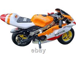 Réplique de moto de poche mini 49cc, moto tout-terrain de course à essence