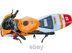 Réplique de moto de poche mini 49cc, moto tout-terrain de course à essence