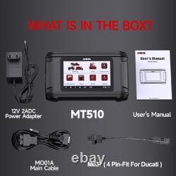 Scanner OBD2 ANCEL MT510 Compatible avec le Diagnostic de Tous les Systèmes de Moto Ducati