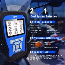 Scanner de diagnostic de code de moto M100 authentique pour Honda Kawasaki Yamaha