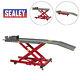 Sealey Mc365 Hydraulic Motorcycle Motorcycle Lift Ramp Bench 365kg Capacité